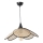 Lámpara suspendida FUME 1xE27/40W/230V diámetro 45 cm negro/beige