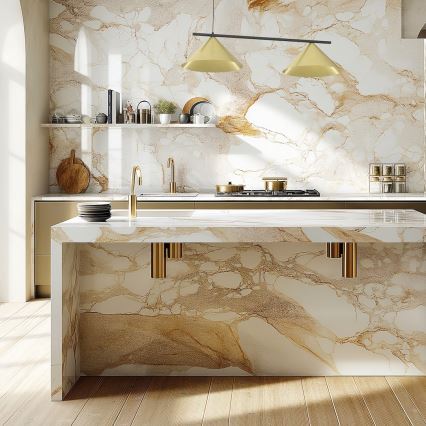 Lámpara suspendida por cable CAPITAL 2xGX53/15W/230V, dorada