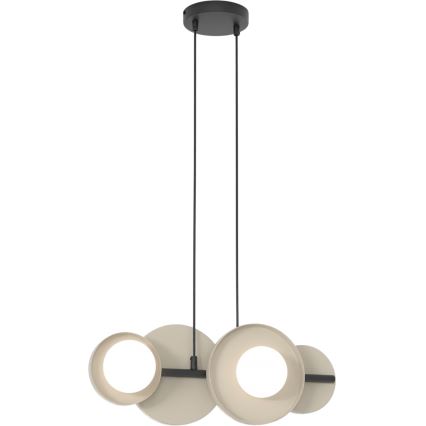 Lámpara suspendida por cable MODELO 4xG9/8W/230V, beige
