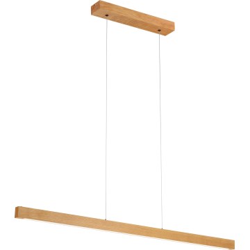 Lámpara suspendida por cable VERDE LED/18W/230V 3000K 106 cm roble