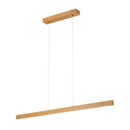 Lámpara suspendida por cable VERDE LED/18W/230V 3000K 106 cm roble