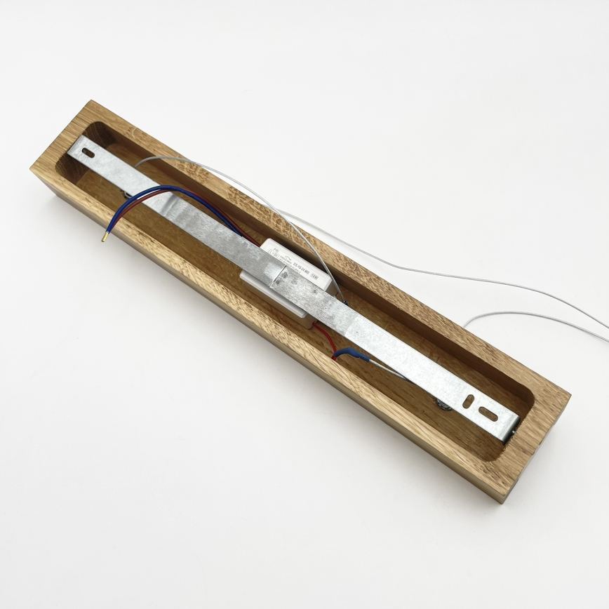 Lámpara suspendida por cable VERDE LED/18W/230V 3000K 106 cm roble