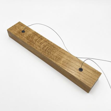 Lámpara suspendida por cable VERDE LED/18W/230V 3000K 106 cm roble