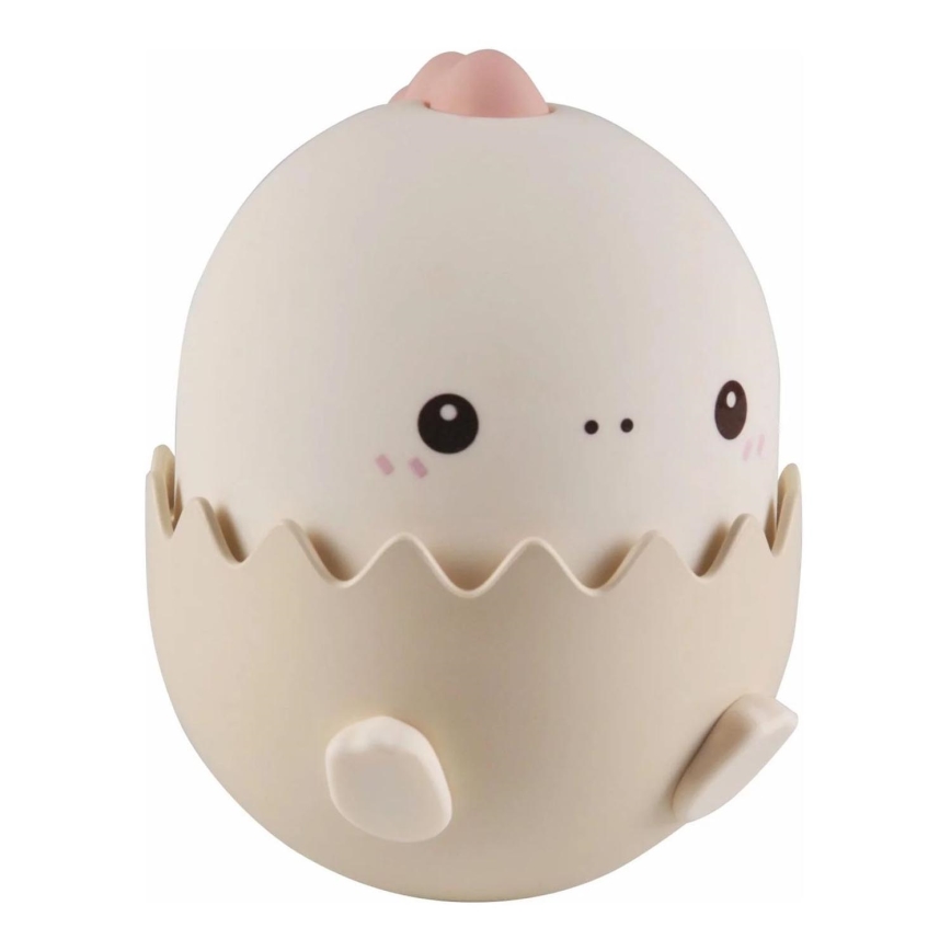Lámpara táctil regulable LED RGBW para niños BABY DINO LED/0,75W/5V 1200mAh rosa
