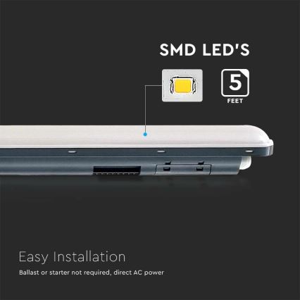 Lámpara técnica LED fluorescente con sensor  X-SERIES LED/36W/230V 6500K 120 cm IP65