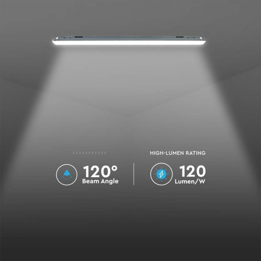 Lámpara técnica LED fluorescente con sensor  X-SERIES LED/36W/230V 6500K 120 cm IP65