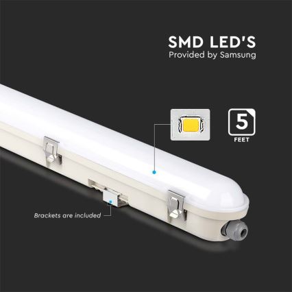 LED Lámpara fluorescente de gran potencia con módulo de emergencia EMERGENCY LED/48W/230V 6500K 150cm IP65