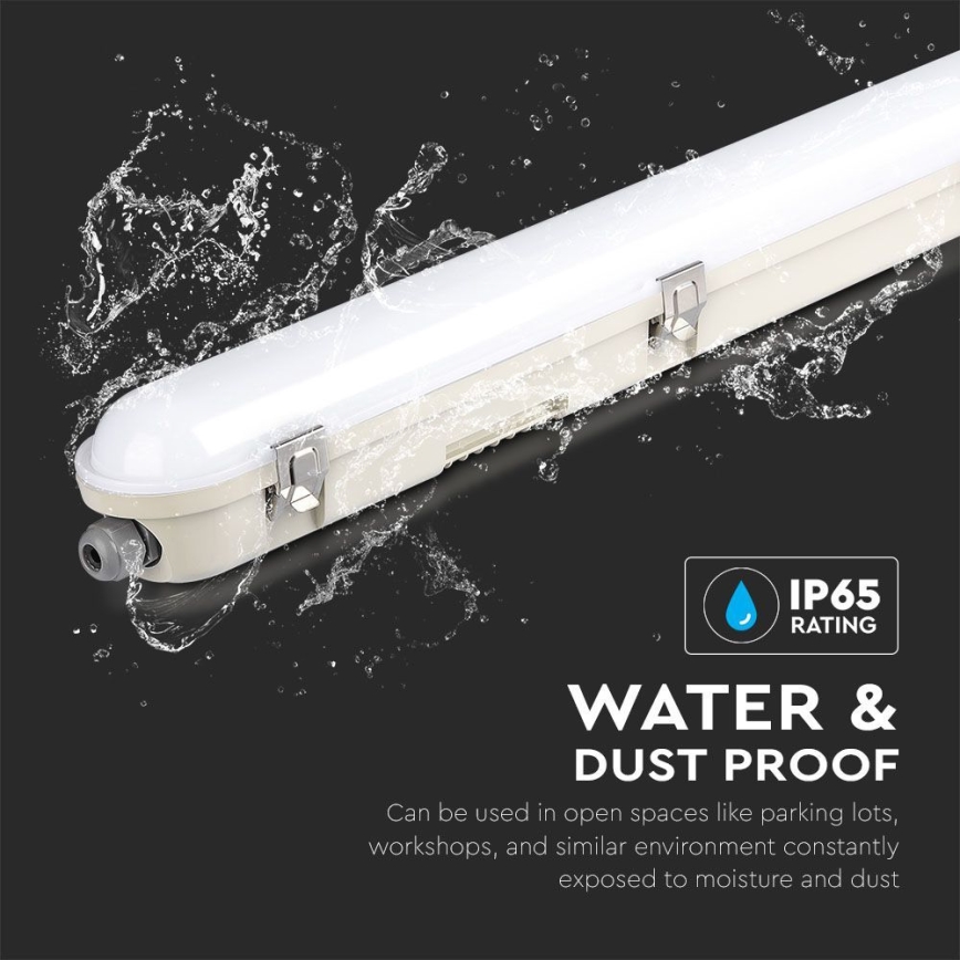 LED Lámpara fluorescente de gran potencia con módulo de emergencia EMERGENCY LED/48W/230V 6500K 150cm IP65