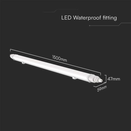 Lámpara técnica LED fluorescente LED/48W/230V 4000K IP65 150 cm