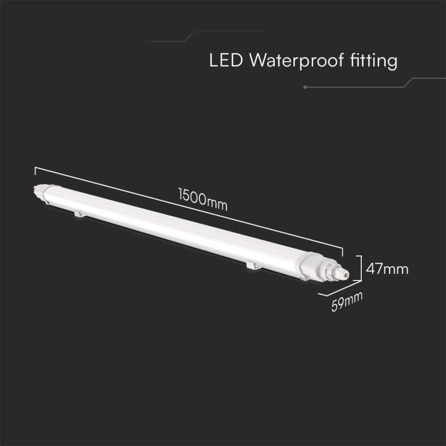 Lámpara técnica LED fluorescente LED/48W/230V 4000K IP65 150 cm
