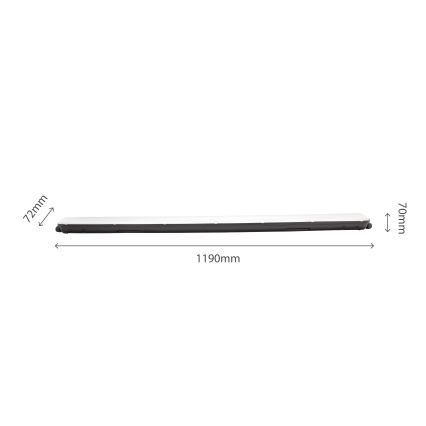 Lámpara técnica LED fluorescente LIMEA GIGANT LED/38W/230V IP65 1190mm negro