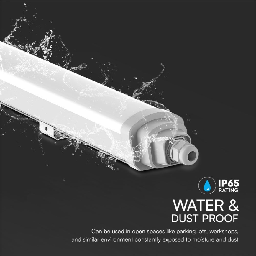 Lámpara técnica LED fluorescente SAMSUNG CHIP LED/48W/230V 6500K IP65 150 cm