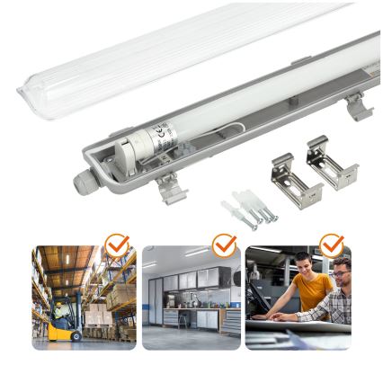 Lámpara técnica LED fluorescente T8 1xG13/18W/230V 4000K IP65 128 cm