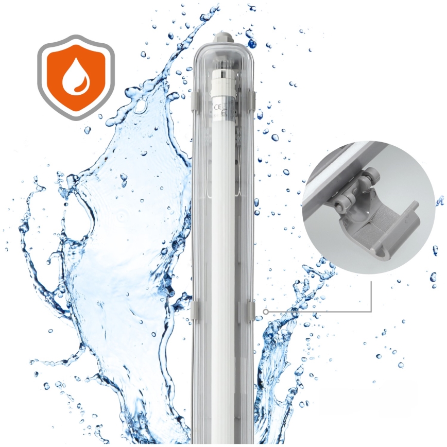 Lámpara técnica LED fluorescente T8 1xG13/18W/230V 4000K IP65 128 cm