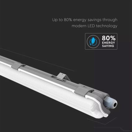 Lámpara técnica LED fluorescente T8 1xG13/18W/230V 6400K 120cm IP65
