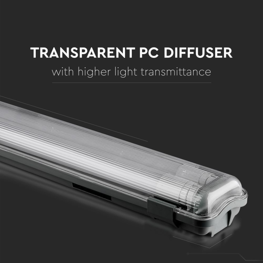 Lámpara técnica LED fluorescente T8 2xG13/22W/230V IP65 6400K 156 cm
