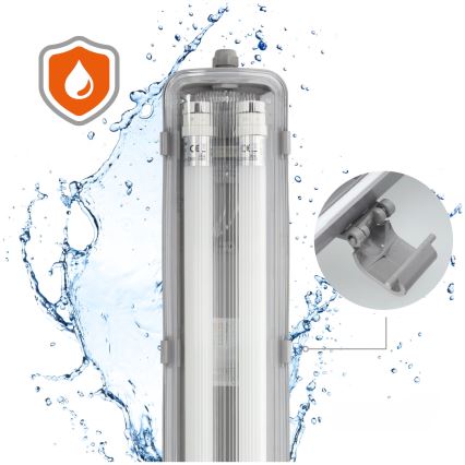 Lámpara técnica LED fluorescente T8 2xG13/9W/230V 4000K IP65 67,5 cm