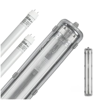 Lámpara técnica LED fluorescente T8 2xG13/9W/230V 4000K IP65 67,5 cm