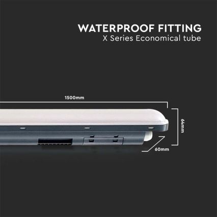 Lámpara técnica LED fluorescente X-SERIES LED/48W/230V 6500K 150 cm IP65