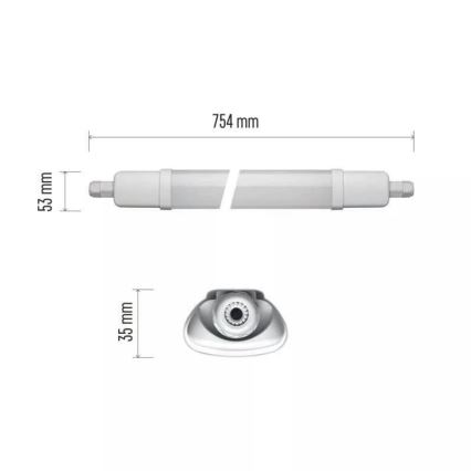 Lámpara técnica LED LED/18W/230V IP65 4000K