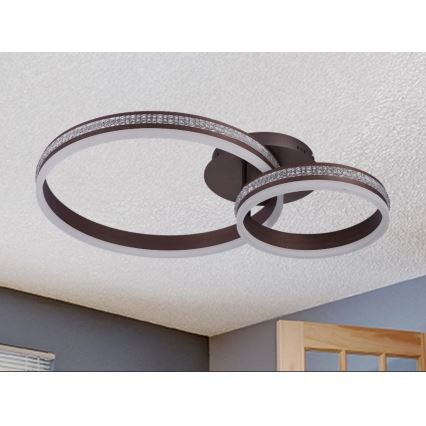 Lámpara tipo araña LED regulable de montaje en superficie LED/110W/230V 3000-6500K + control remoto