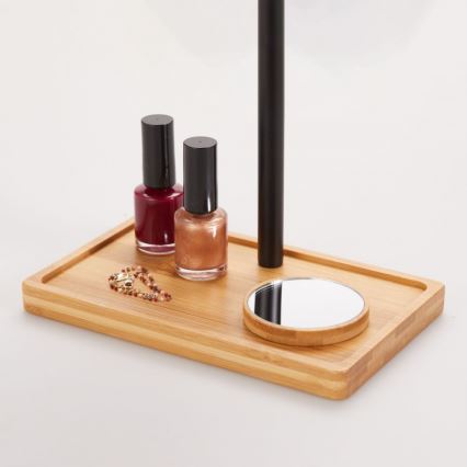 Lanaform - Espejo de maquillaje regulable con iluminación LED, 5V USB, bambú