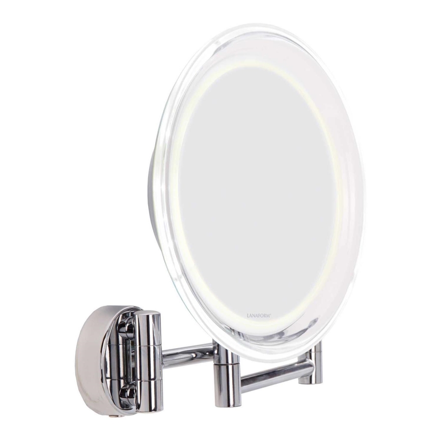 Lanaform - Espejo de tocador de pared LED WALL LED/4xAAA