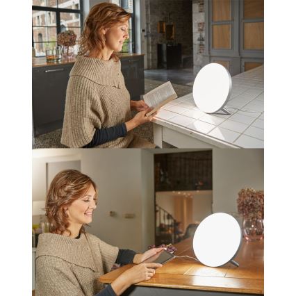 Lanaform - Lámpara de mesa multifuncional inteligente LED WL-100C LED/5W/5V