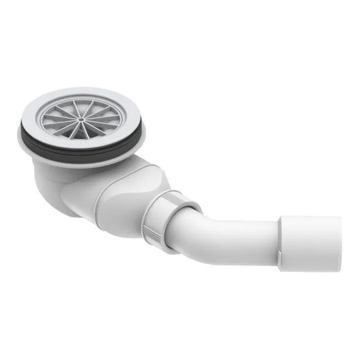 LAUFEN H2951270000001 - Sifón para plato de ducha SOLUTIONS, plástico/blanco