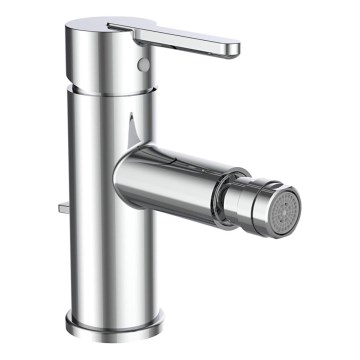 LAUFEN H3410810041141 - Grifo de bidé + desagüe con rebosadero LUA cromo brillante