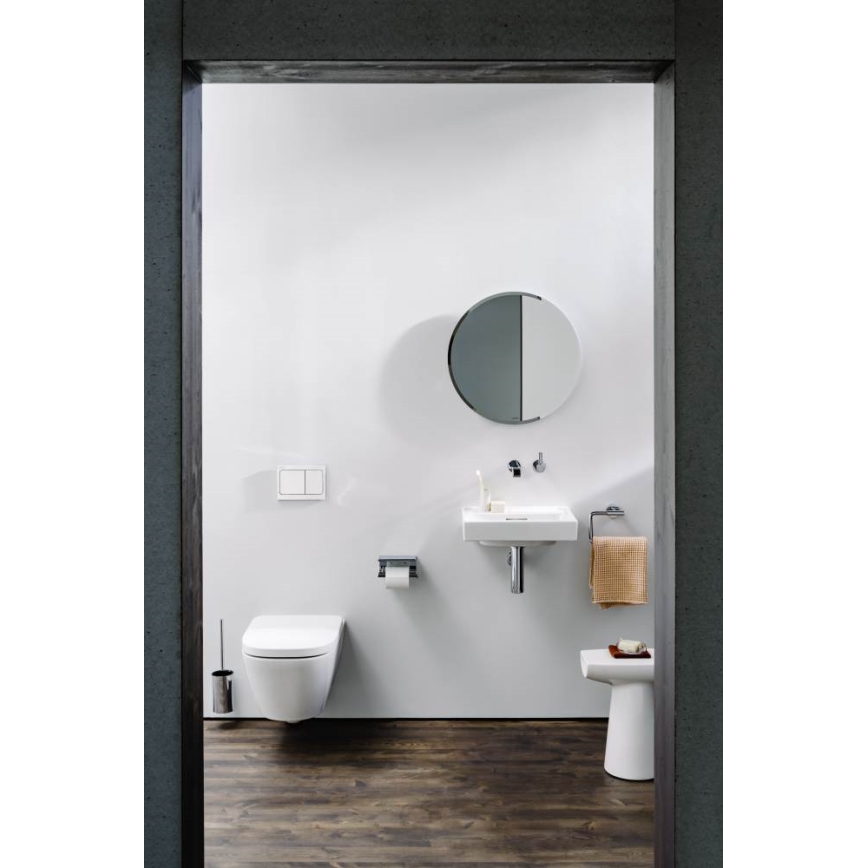 LAUFEN H3840610040001 - Escobilla mural para WC NIARA, cromo brillante