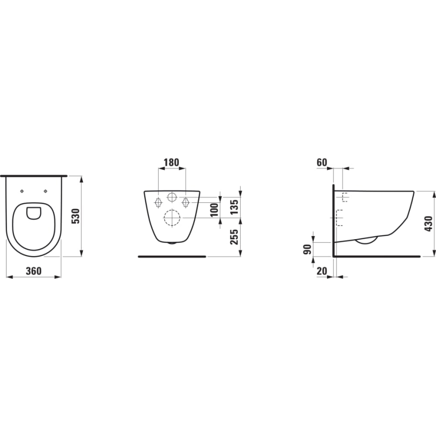 LAUFEN H8209664000001 - Sifón con tuerca de unión y codo angular PRO cerámica/blanco