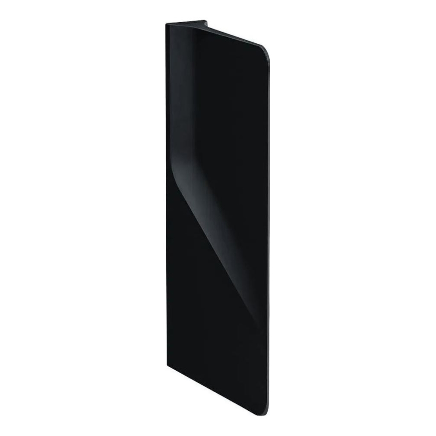 LAUFEN H8472800200001 - Separador para urinarios VAL, 69 x 37 cm, cerámica con acabado negro brillante