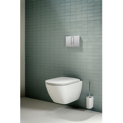 LAUFEN H8660800000001 - Inodoro suspendido LUA cerámica/blanco + asiento de inodoro SoftClose LUA duroplástico/blanco