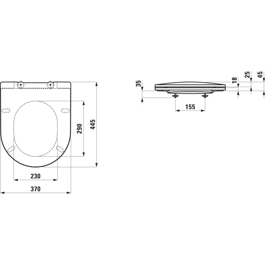 LAUFEN H8669570000001 - Inodoro suspendido PRO cerámica/blanco + Asiento SoftClose PRO duroplástico/blanco