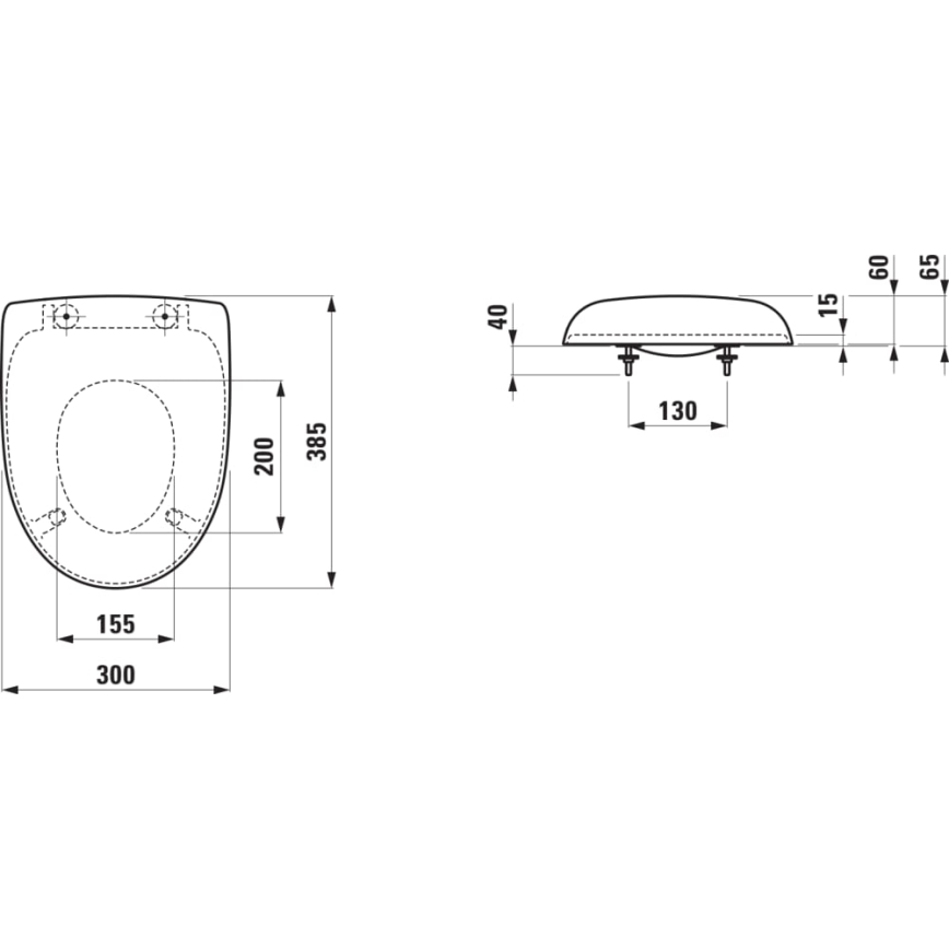 LAUFEN H8910303000001 - Asiento de inodoro infantil FLORAKIDS duroplástico/blanco