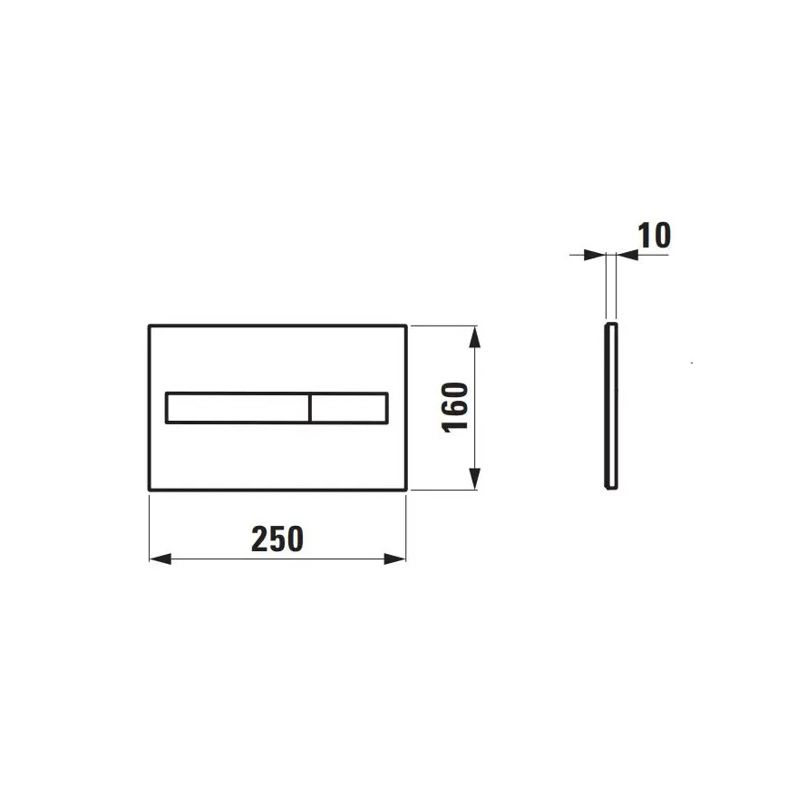 LAUFEN H8956610000001 - Botón de descarga DUAL LIS blanco