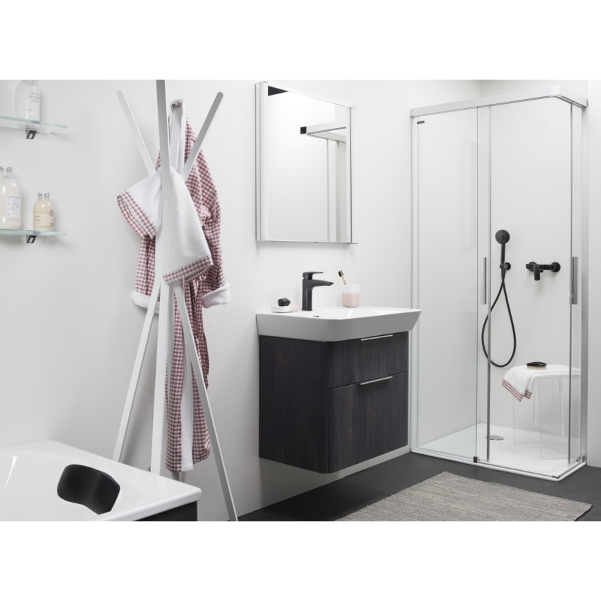 LAUFEN HF500702428000 - Grifo de lavabo LAURIN 16,2 cm titanio mate negro