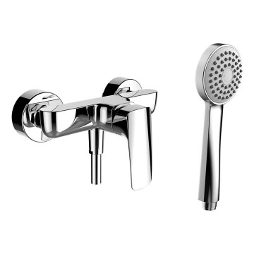LAUFEN HF500750100600 - Conjunto de ducha con grifo LAURIN cromo brillante