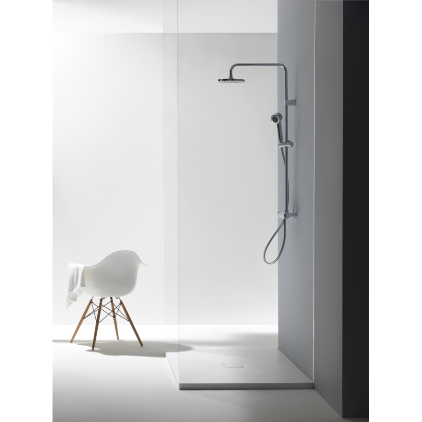 LAUFEN HF500957100600 - Conjunto de ducha con grifo termostático CITYPRO cromo brillante