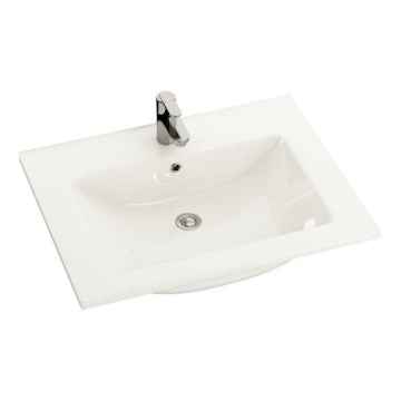 Lavabo encastrado CHICAGO 61x46,5 cm blanco brillante