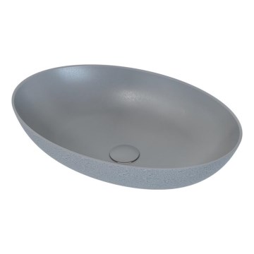 Lavabo sobre encimera OLSBORG 60x40,5 cm hormigón/gris