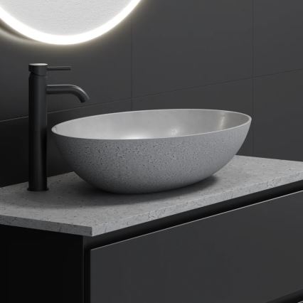Lavabo sobre encimera OLSBORG 60x40,5 cm hormigón/gris