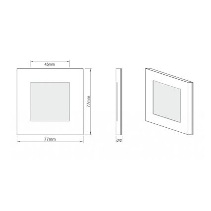 LDST AN-01-SZ-BC9 - Iluminación LED para escaleras ANGEL 9xLED/1,2W/230V dorado 3500K
