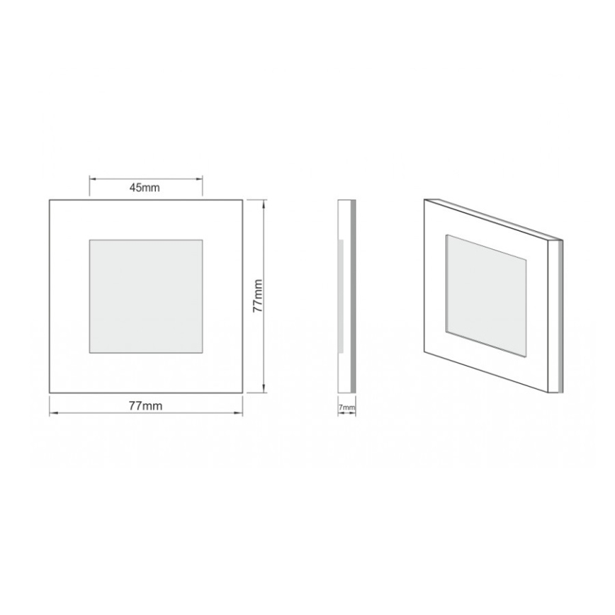 LDST AN-01-SZ-BC9 - Iluminación LED para escaleras ANGEL 9xLED/1,2W/230V dorado 3500K