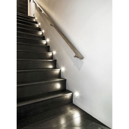 LDST DI-01-B-BZ12 - Lámpara LED para escaleras DIANA LED/1,2W/230V blanca 6500K