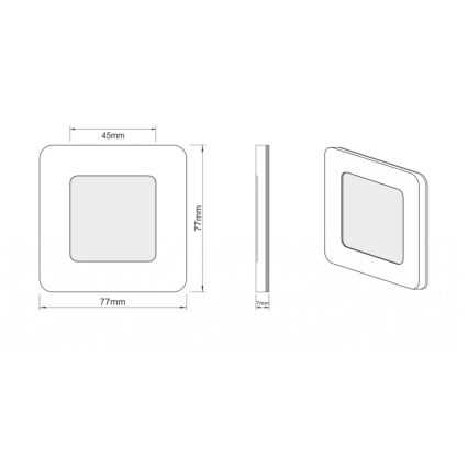 LDST DI-01-SZ-BC9 - Iluminación LED para escaleras DIANA 9xLED/1,2W/230V dorado 3500K