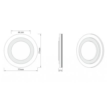 LDST LI-01-B-BZ8 - Iluminación LED para escaleras LILI 8xLED/1,2W/230V blanco 6500K