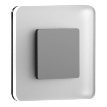 LDST SW-01-CB-BZ8 - Lámpara LED para escaleras SWIFT 8xLED/1,2W/230V negro brillante 6500K