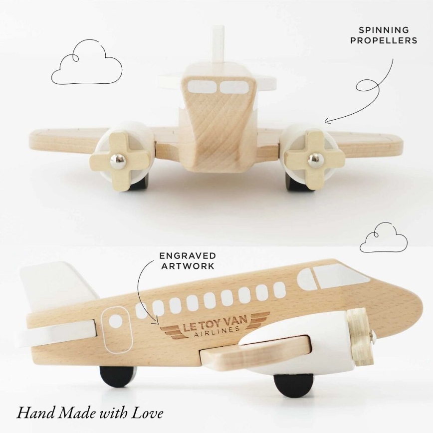Le Toy Van - Avión de madera